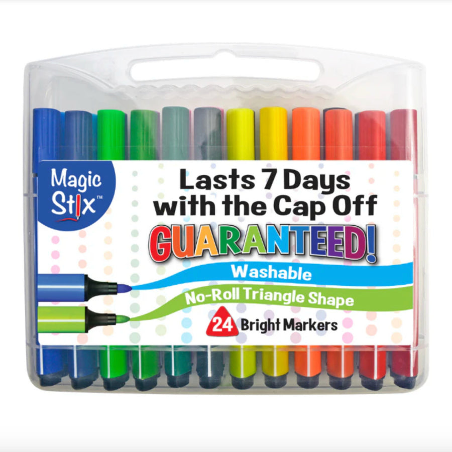 Magic Stix - Triangular Magic Stix Markers, 24 Pack