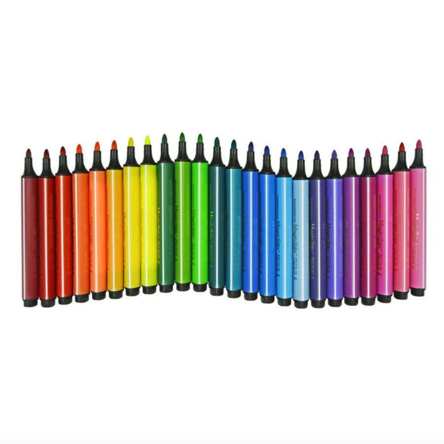 Magic Stix - Triangular Magic Stix Markers, 24 Pack