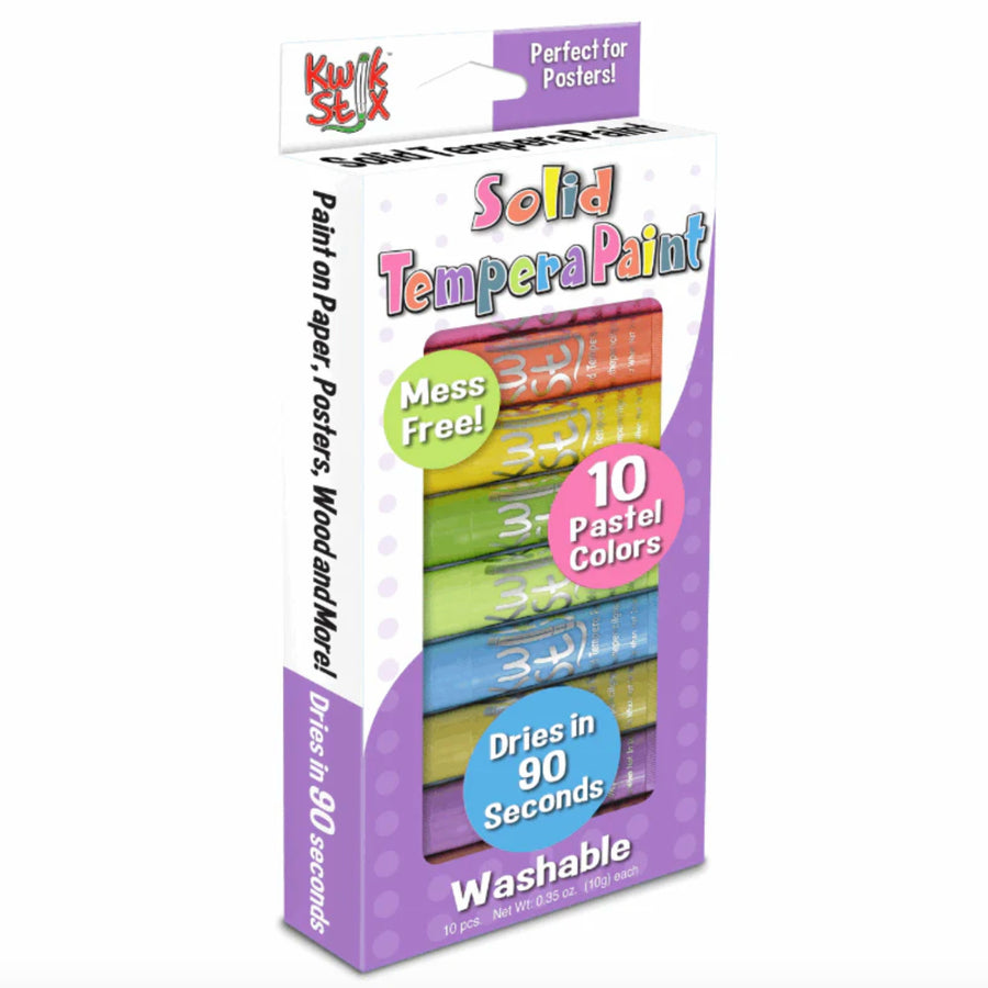 Magic Stix - Kwik Stix, Set of 10 Pastel Colors